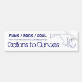 G2O witte Bumpersticker (Voorkant)
