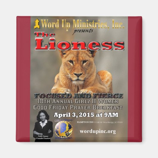 G2W 2015 Gebed Ontbijtmagneet Magneet (Voorkant)