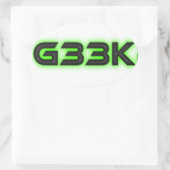 G33k Ovale sticker (Tas)