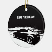 G35-coupe kerstversiering keramisch ornament (Links)
