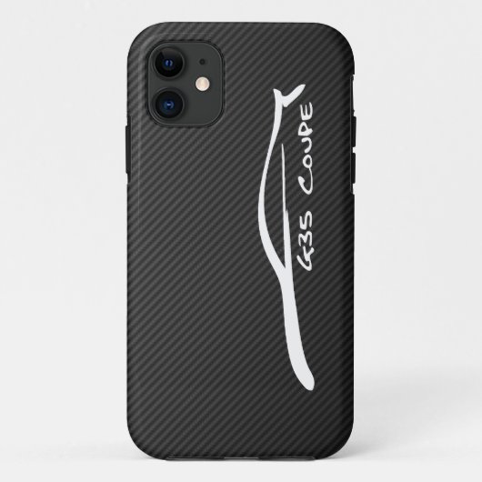 G35 Coupe White Silhouette Logo Case-Mate iPhone Case (Achterkant)