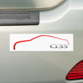 G35 Overzicht Bumpersticker (Op auto)