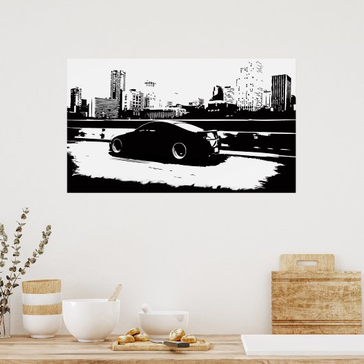 G35 Rolling van coupes Poster (Keuken)