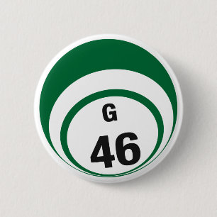 G46 Bingo Ball-knop Ronde Button 5,7 Cm