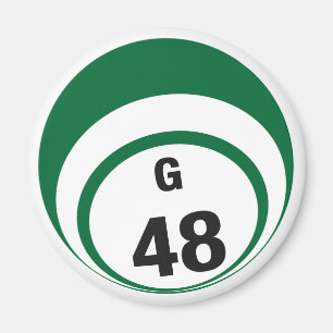 G48 Bingo ball fridge magnet Magneet
