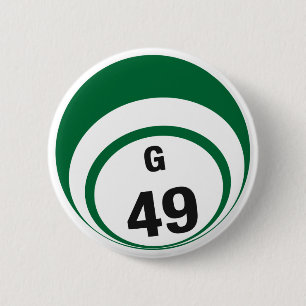 G49 Bingo Ball-knop Ronde Button 5,7 Cm