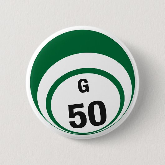 G50 Bingo Ball-knop Ronde Button 5,7 Cm (Voorkant)