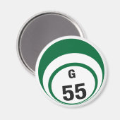 G55 bingobal koelkastmagneet magneet (Voorkant / Achterkant)