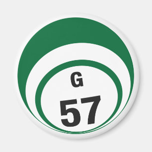 G57 Bingo ball fridge magnet Magneet