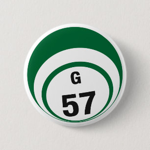 G57 Bingo Ball-knop Ronde Button 5,7 Cm