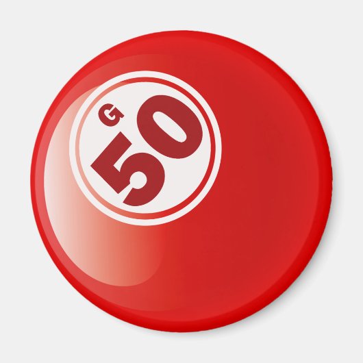 G 50 BINGO BALL MAGNEET (Voorkant)
