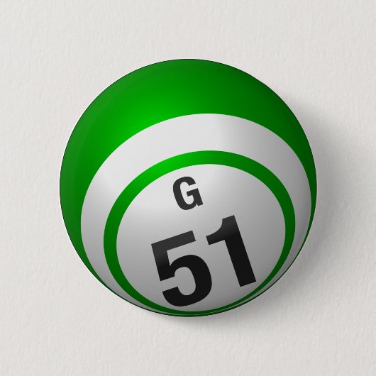 G 51 bingo knoop ronde button 5,7 cm (Voorkant)