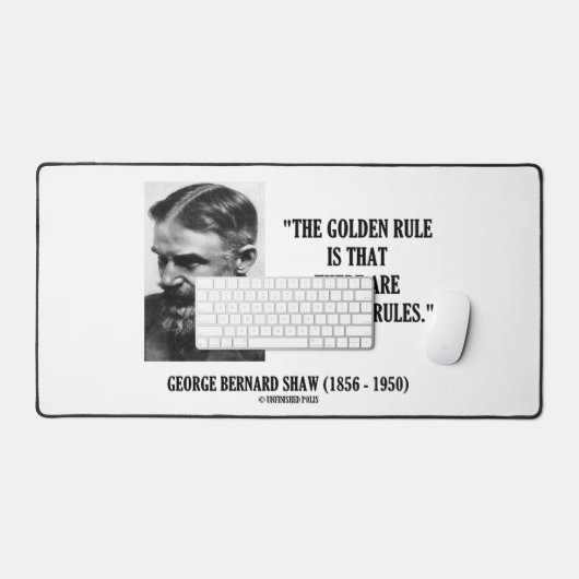 G. B. Shaw Golden Rule No Golden Rules Citation (Clavier et souris)