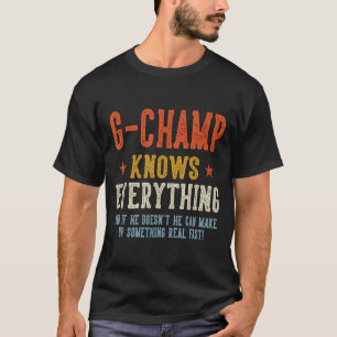G-champ weet alles vaderdag retro t-shirt