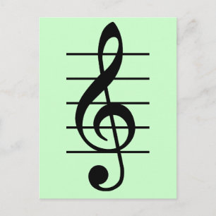 G clef briefkaart
