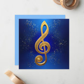 G-Clef Notitiekaartje (Voorkant / Achterkant in situ)