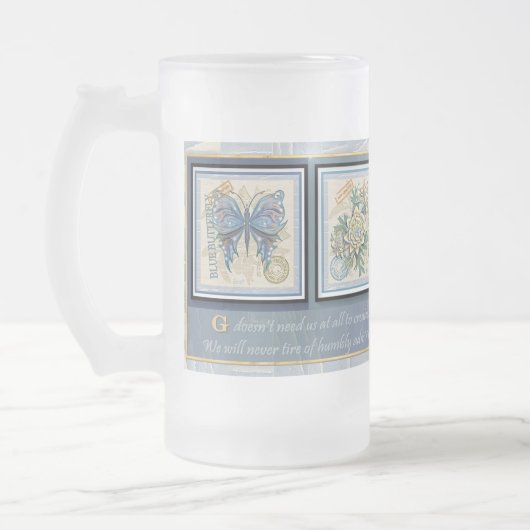 G Creatie Kantoor bloem Matglas Bierpul (Links)