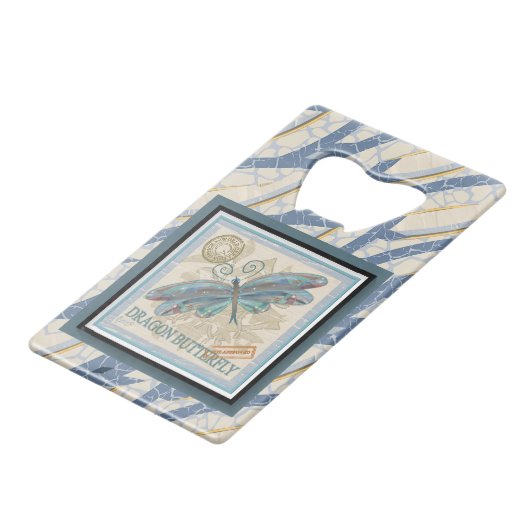 G Creatie Kantoor drakenvlieg Kredietkaart Flessenopener (Voorkant Gekanteld)