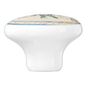 G Creatie Kantoor gele bloem Keramische knop (Zijkant)