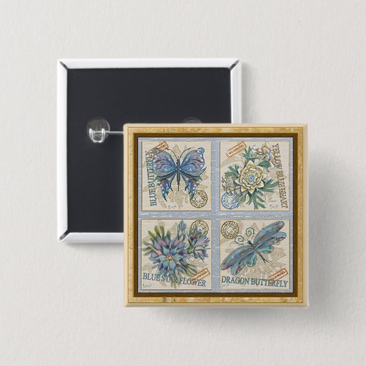 G Creatie-Kantoor Vierkante Button 5,1 Cm (Voorkant /achterkant)