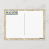 G Creation Kantoor blue flower Briefkaart (Achterkant)