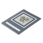 G Creation Kantoor blue flower Notitieboek (Linkerzijde)