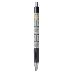 G Creation Kantoor blue flower Pen