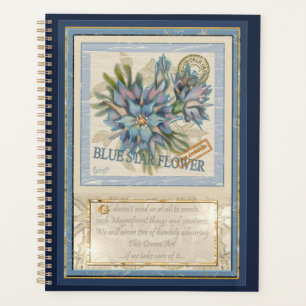 G Creation Kantoor blue flower Planner