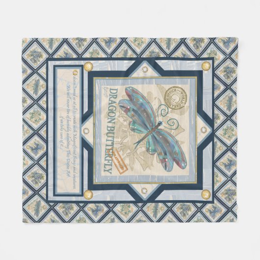 G Creation Kantoor ligonfly Fleece Deken (Voorkant (Horizontaal))