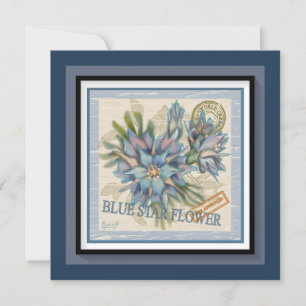 G Creation Office carte bleue à fleurs vierge