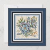 G Creation Office carte bleue fleur blanche (Devant)