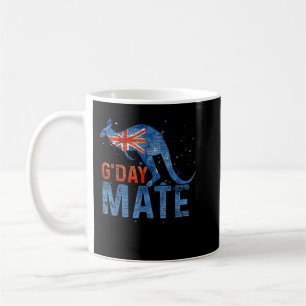 G Day Mate Kangaroo Aussie Animal Australia Flag A Koffiemok