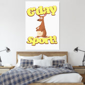 G-day Sport Canvas Afdruk (Insitu (Slaapkamer))