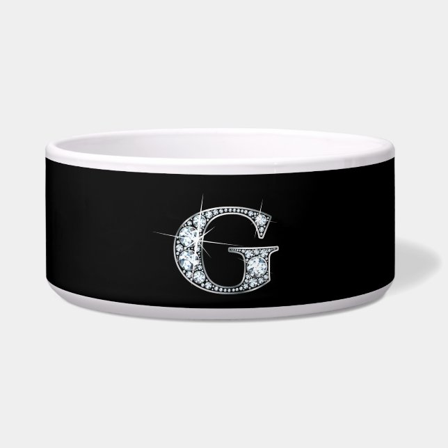 G "Diamond Bling" Pet Bowl Voerbakje (Voorkant)