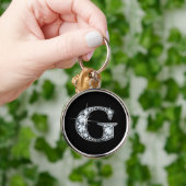 "G" Diamond Bling Sleutelhanger (Hand)