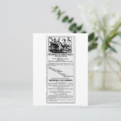 G.F. Bailey & Co. Double Mammoth Circus Ad Briefkaart (Staand voorkant)