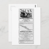 G.F. Bailey & Co. Double Mammoth Circus Ad Briefkaart (Voorkant / Achterkant)