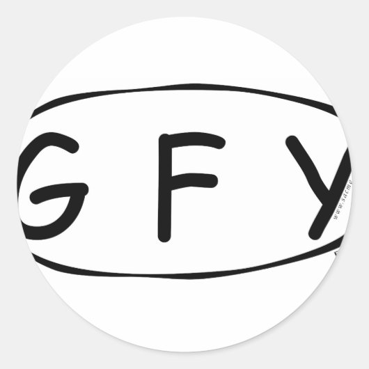 G F J RONDE STICKER (Voorkant)