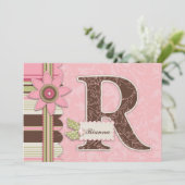 G Fille Invitation Card R (Debout devant)