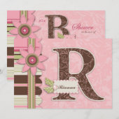 G Fille Invitation Card R (Devant / Derrière)
