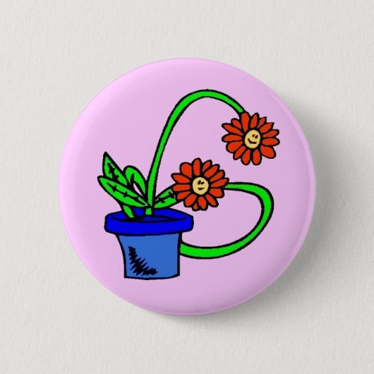 G - Flowers Monogram Button (Voorkant)