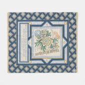 G Gele kweekbloem voor Kantoor Fleece Deken (Voorkant (Horizontaal))