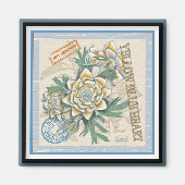 G Gele kweekbloem voor Kantoor Magneet (Voorkant)