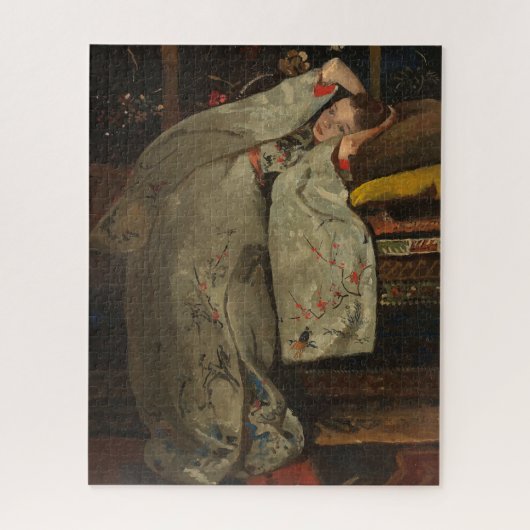 G.H. Breitner, Meisje in een witte Kimono - Fine A Legpuzzel (Verticaal)