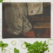 G.H. Breitner, meisje in een witte Kimono - Fine A Theedoek (Gevouwen)