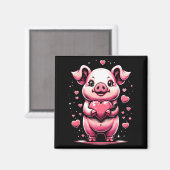 G Holding Heart Valentines Day Cute Valentine 1  Magneet (Voorkant / Achterkant)