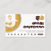 G - Initiaal Letter Foamy Coffee Cup Loyalty Punch (Voorkant)