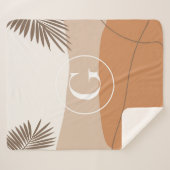 G - Initiaal Monogram Letter G Abstract Design Sherpa Deken (Voorkant (horizontaal))