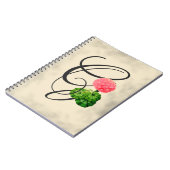 G initial, Carnet Vintage de géranium (Côté gauche)