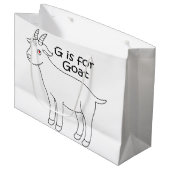 G is voor cadeautas voor geiten (Voorkant Gekanteld)